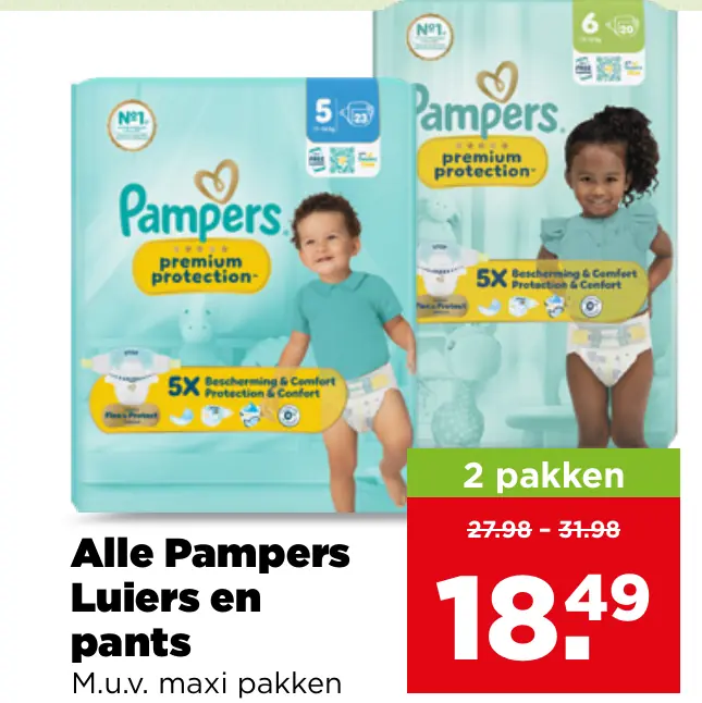 Alle Pampers Luiers en pants