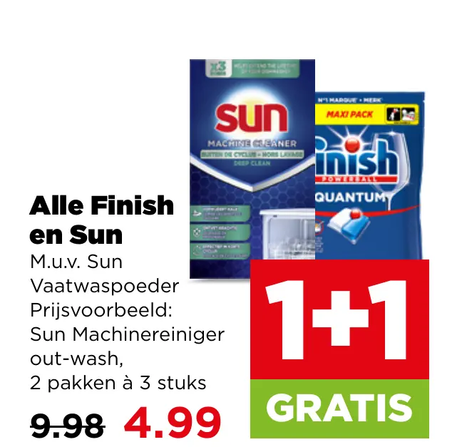 Alle Finish en Sun — 2+3 gratis