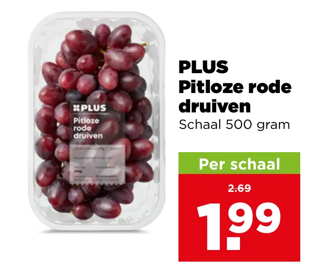 PLUS Pitloze rode druiven