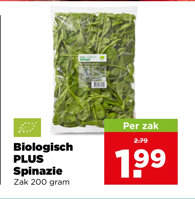 Biologisch PLUS Spinazie
