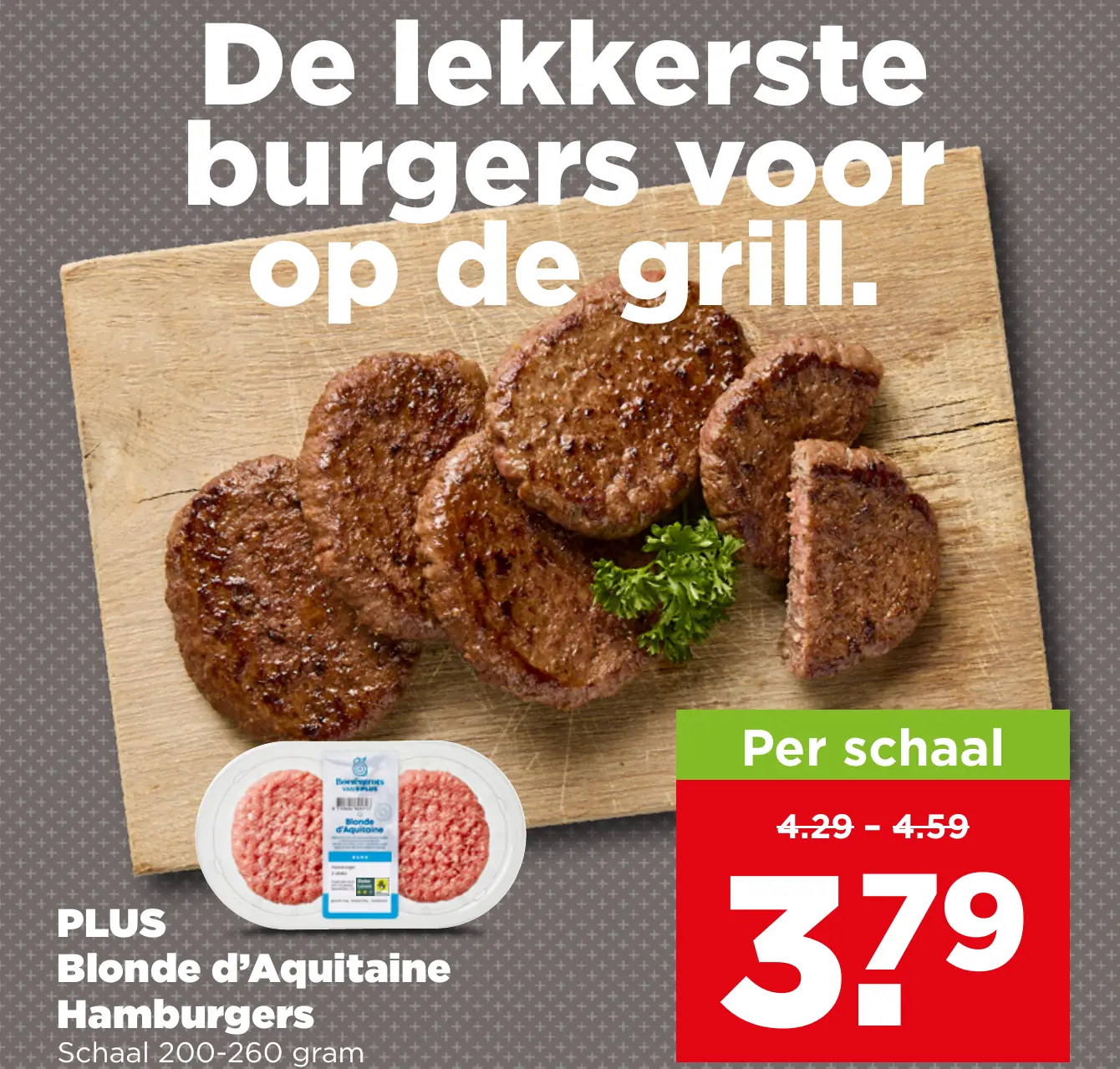 Boerentrots van PLUS Blonde d'Aquitaine Hamburgers