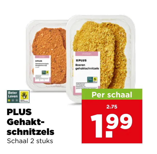 PLUS Gehaktschnitzels