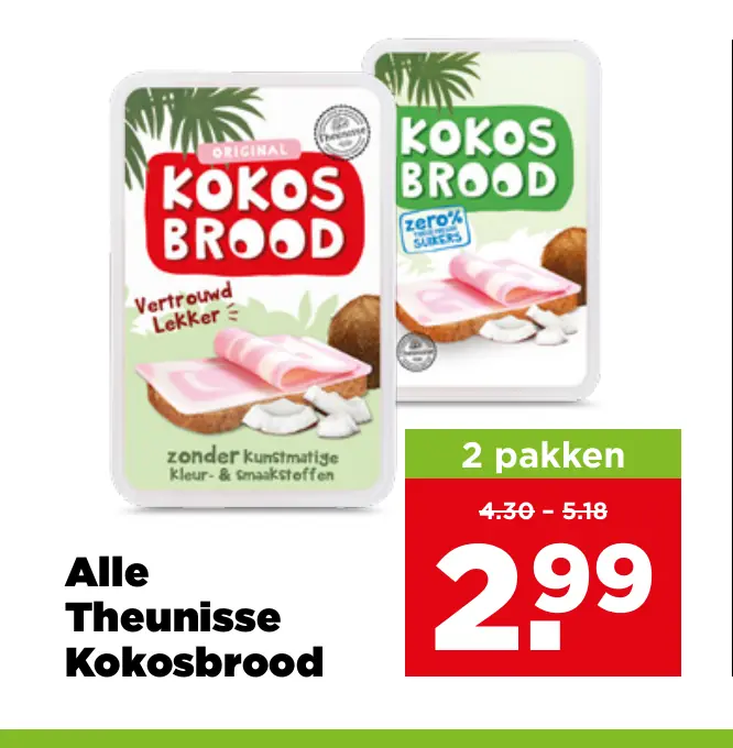 Alle Theunisse Kokosbrood