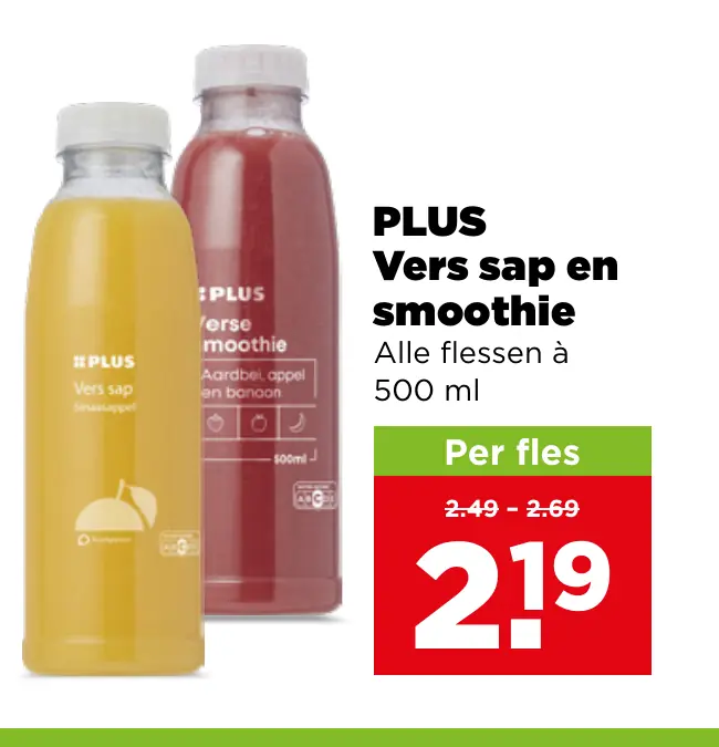 PLUS Vers sap en smoothie