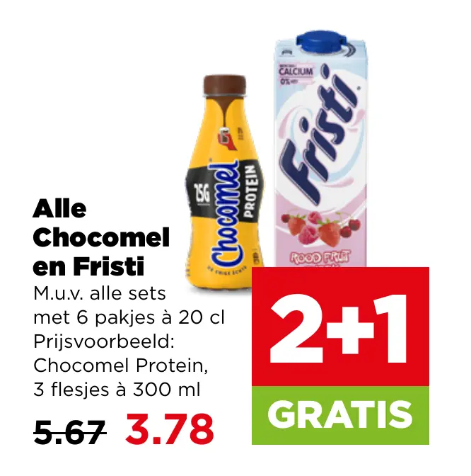 Alle Chocomel en Fristi