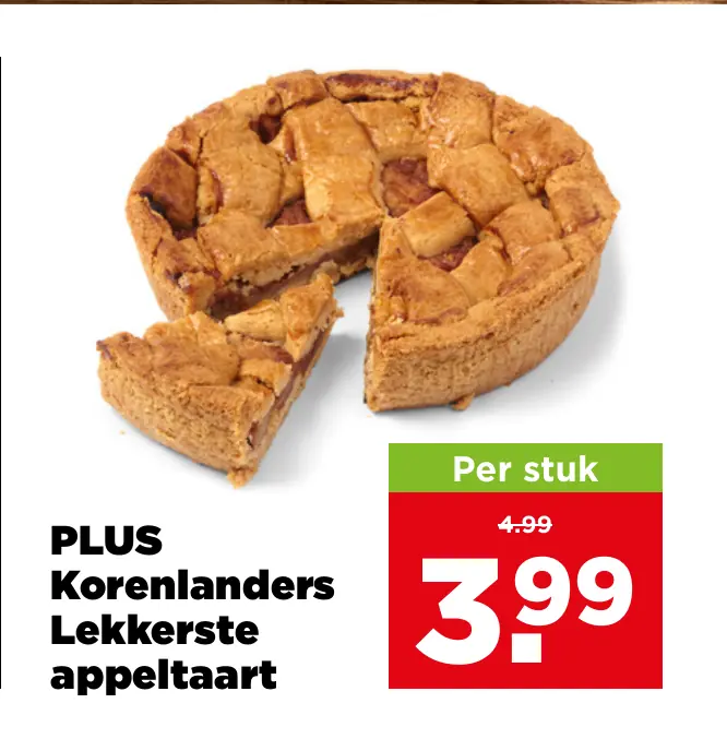PLUS Korenlanders Lekkerste appeltaart