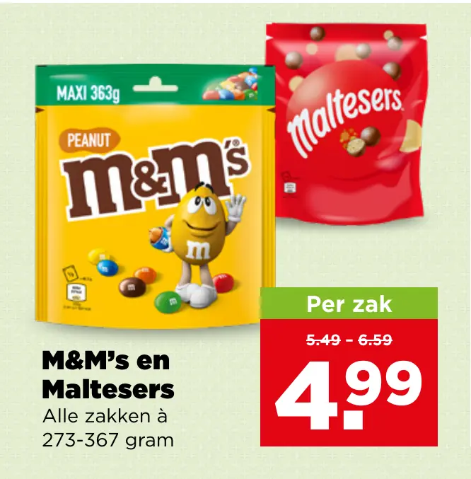 M&M's en Maltesers