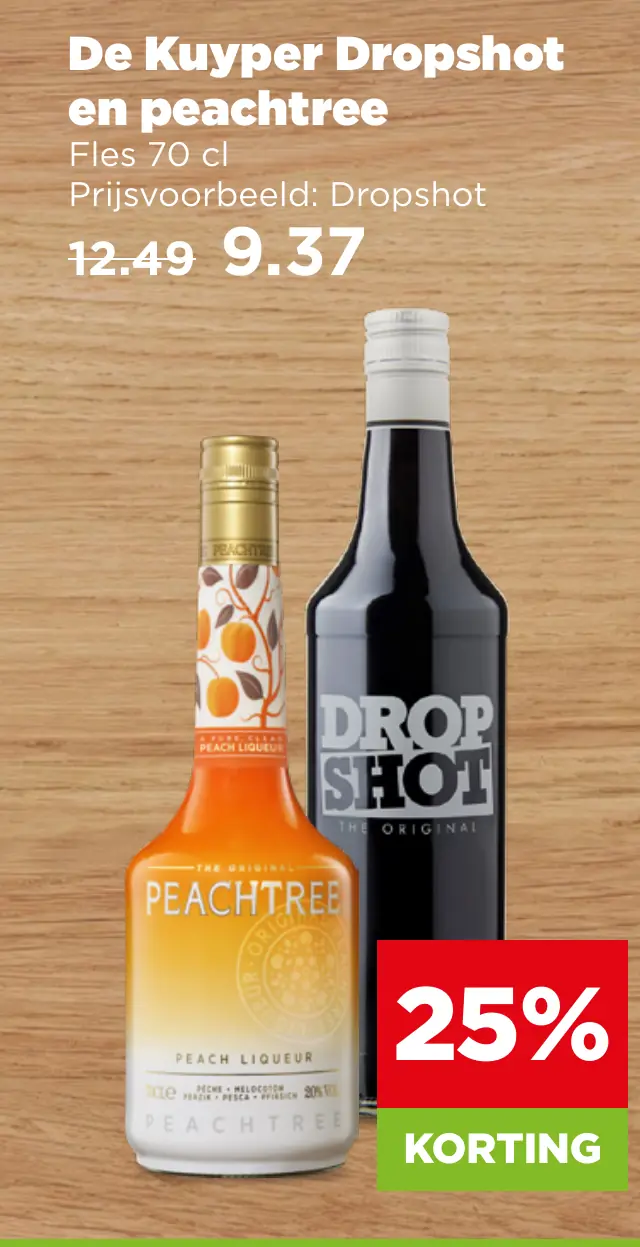 De Kuyper Dropshot en peachtree