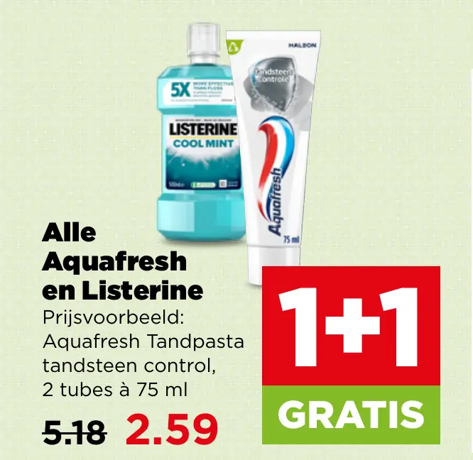 Alle Aquafresh en Listerine