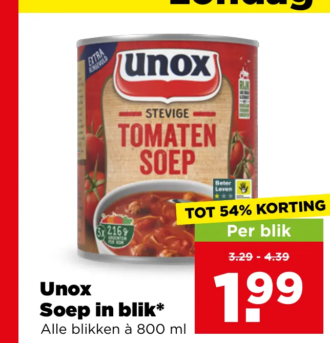 Unox Soep in blik