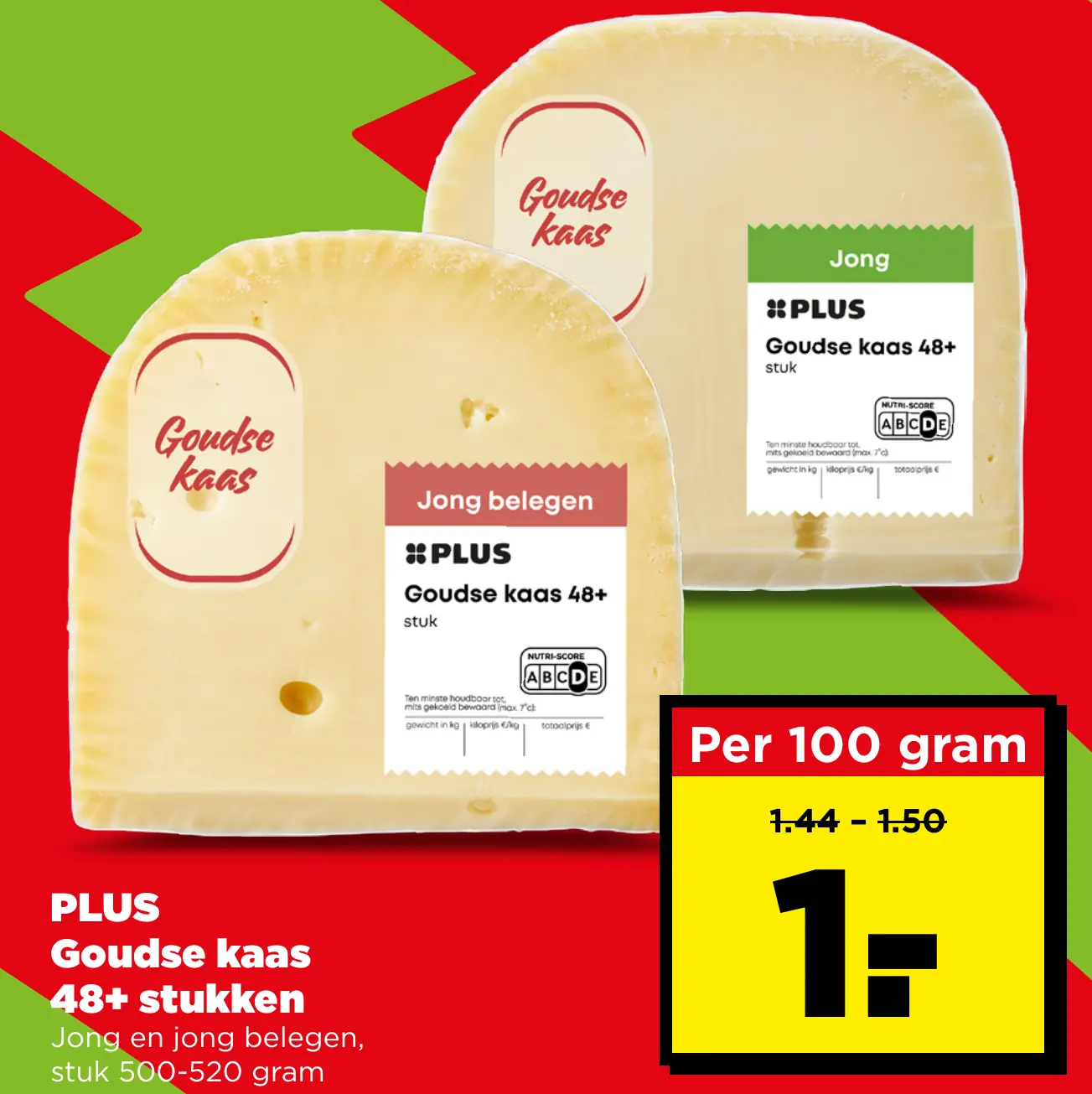 PLUS Goudse kaas 48+ stukken