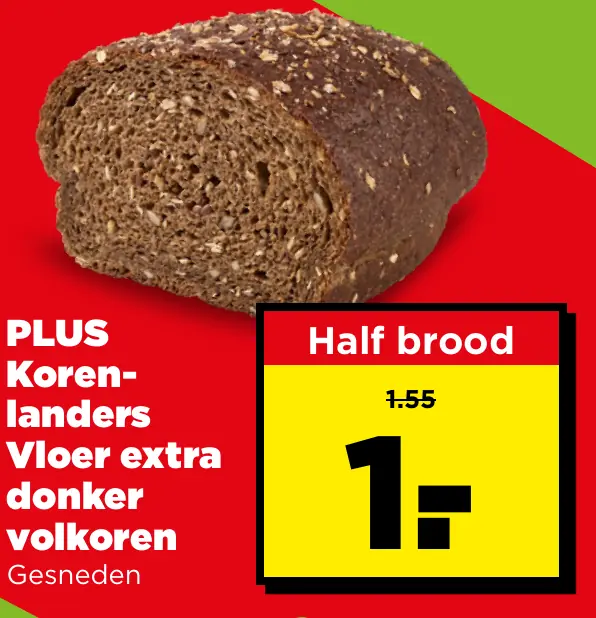 PLUS Koren-landers Vloer extra donker volkoren