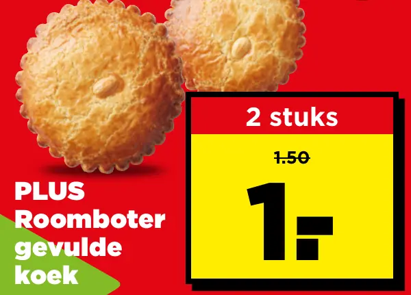 PLUS Roomboter gevulde koek