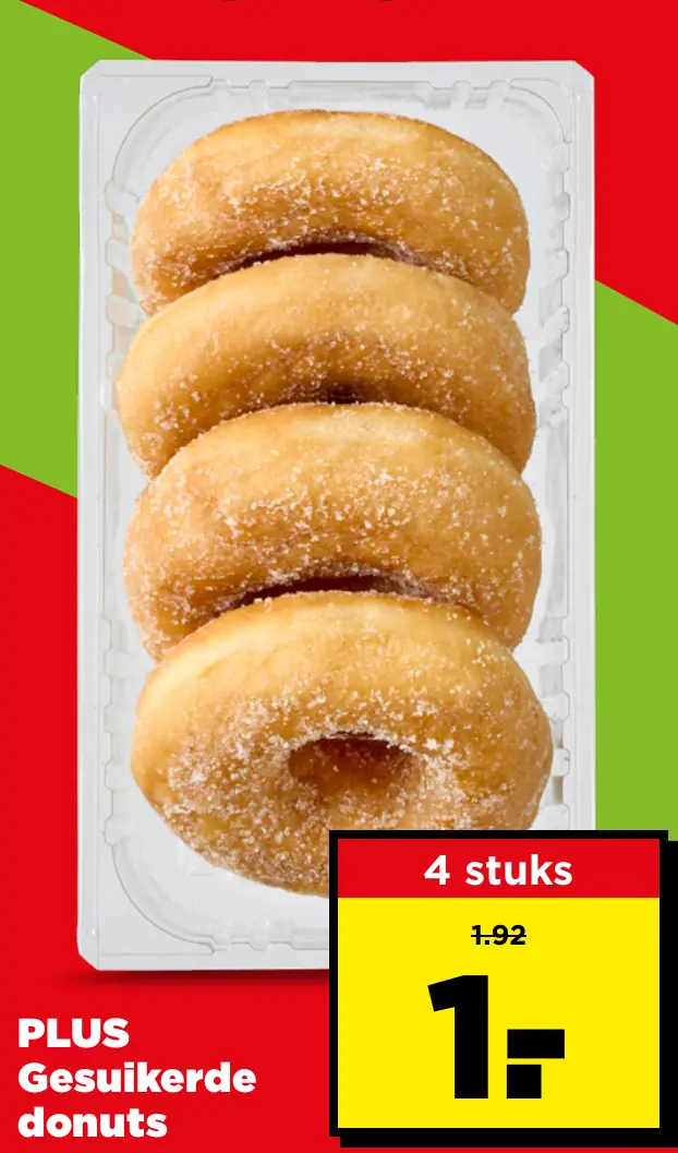 PLUS Gesuikerde donuts