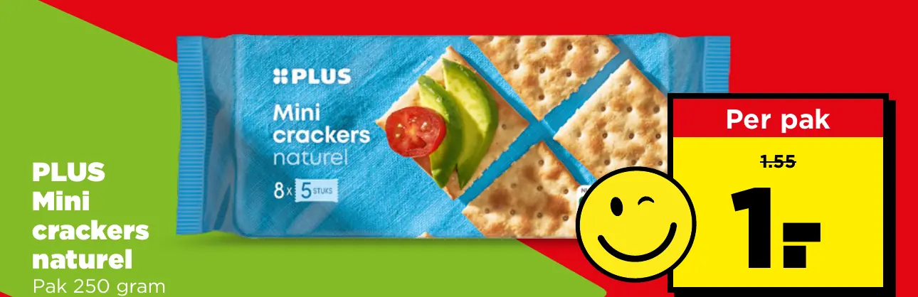 PLUS Mini crackers naturel