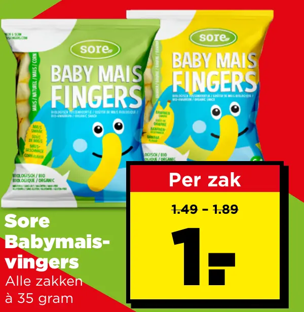 Sore Baby mais-vingers