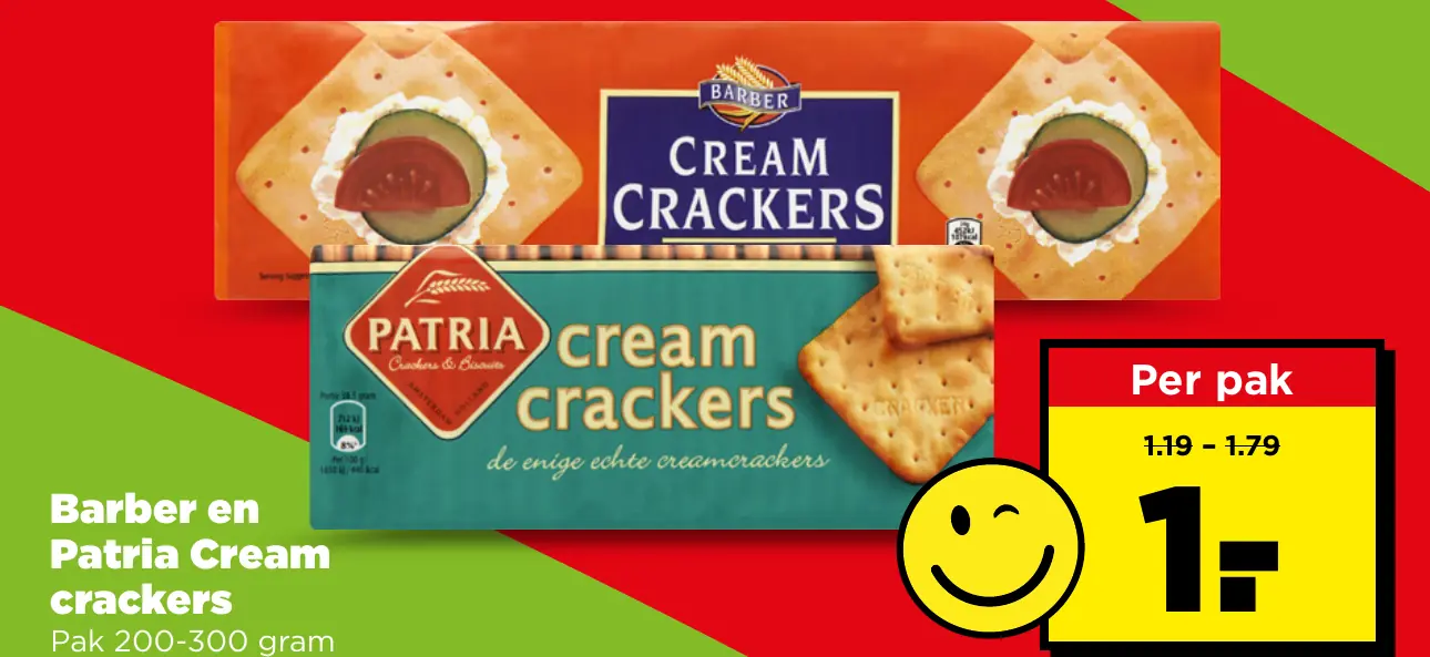 Barber en Patria Cream crackers