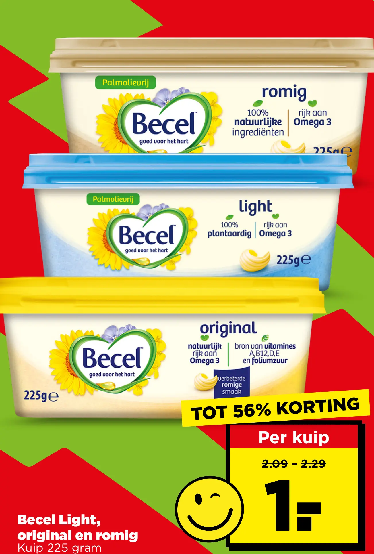 Becel Light, original en romig
