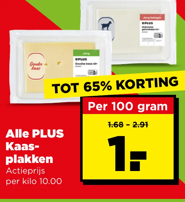 Alle PLUS Kaas-plakken