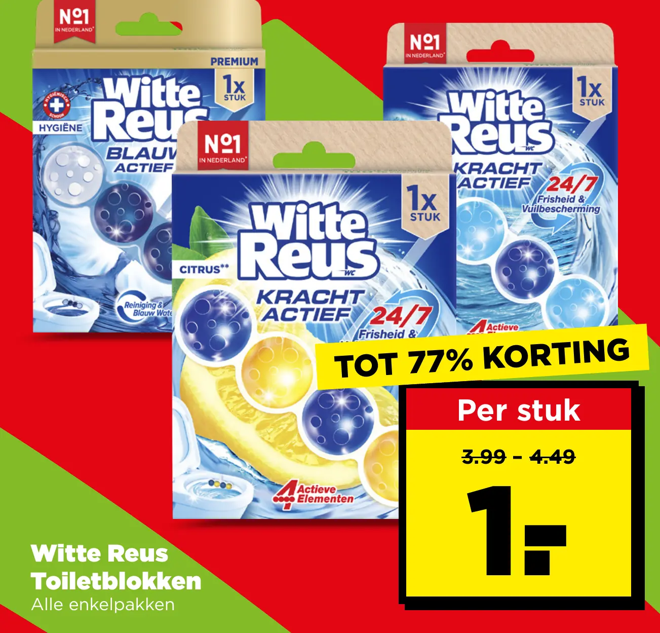 Witte Reus Toiletblokken — voor €1