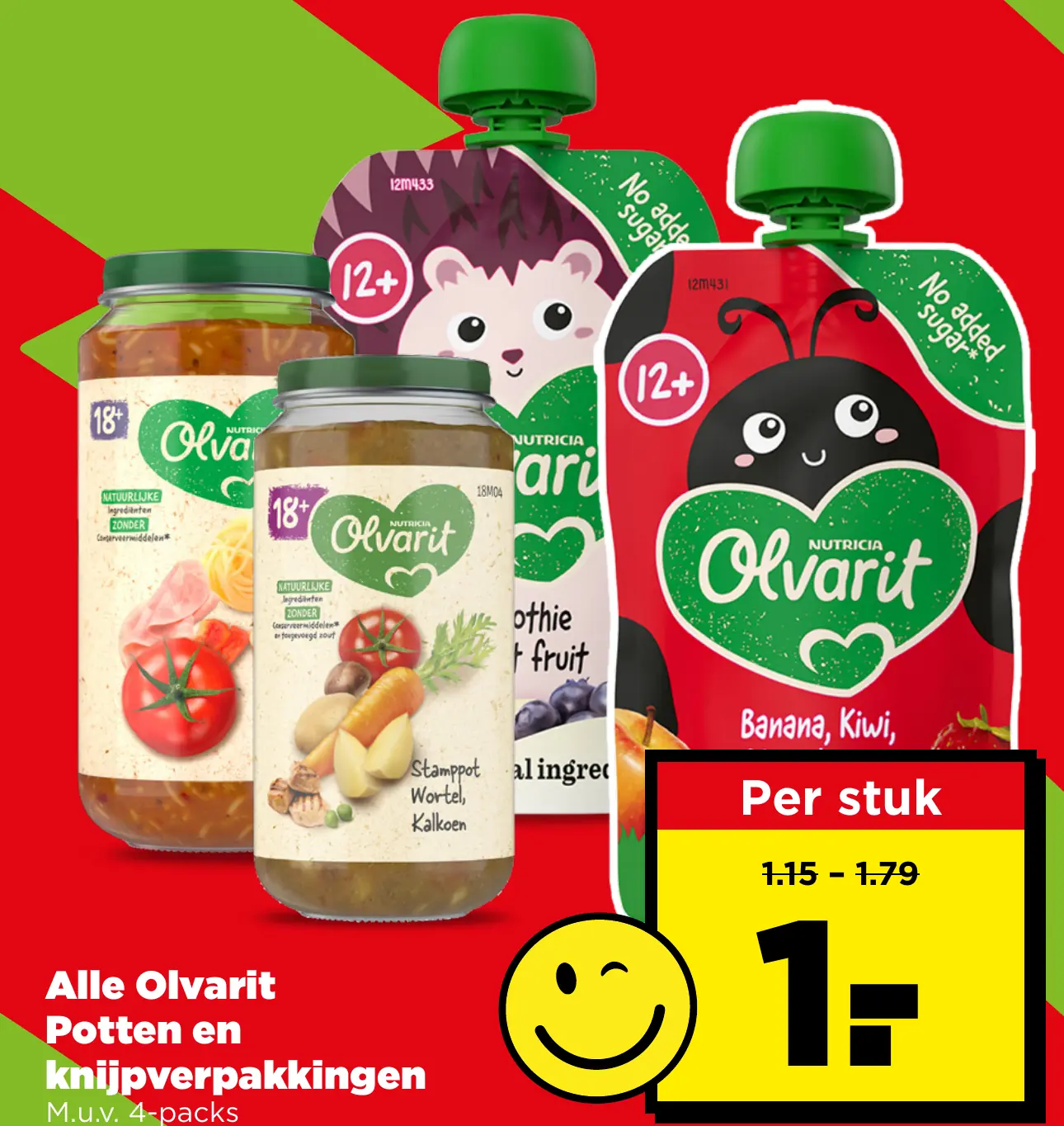 Alle Olvarit Potten en knijpverpakkingen