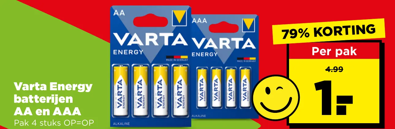 Varta Energy batterijen AA en AAA