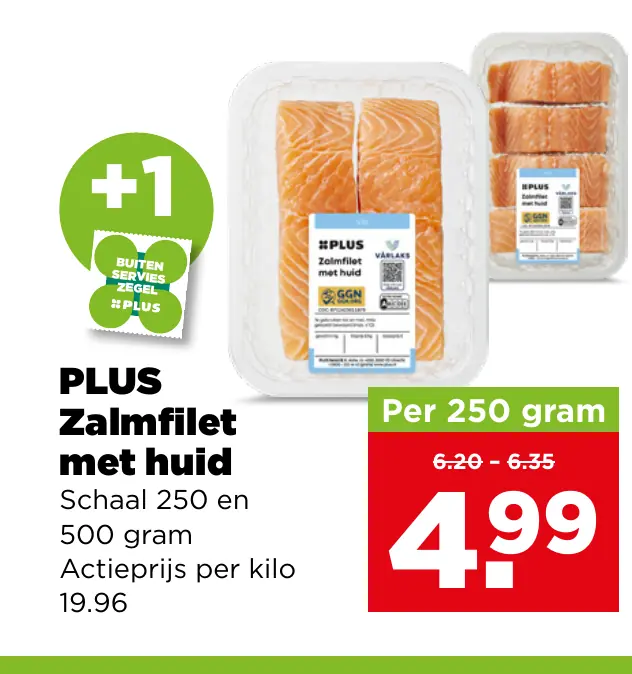PLUS Zalmfilet met huid