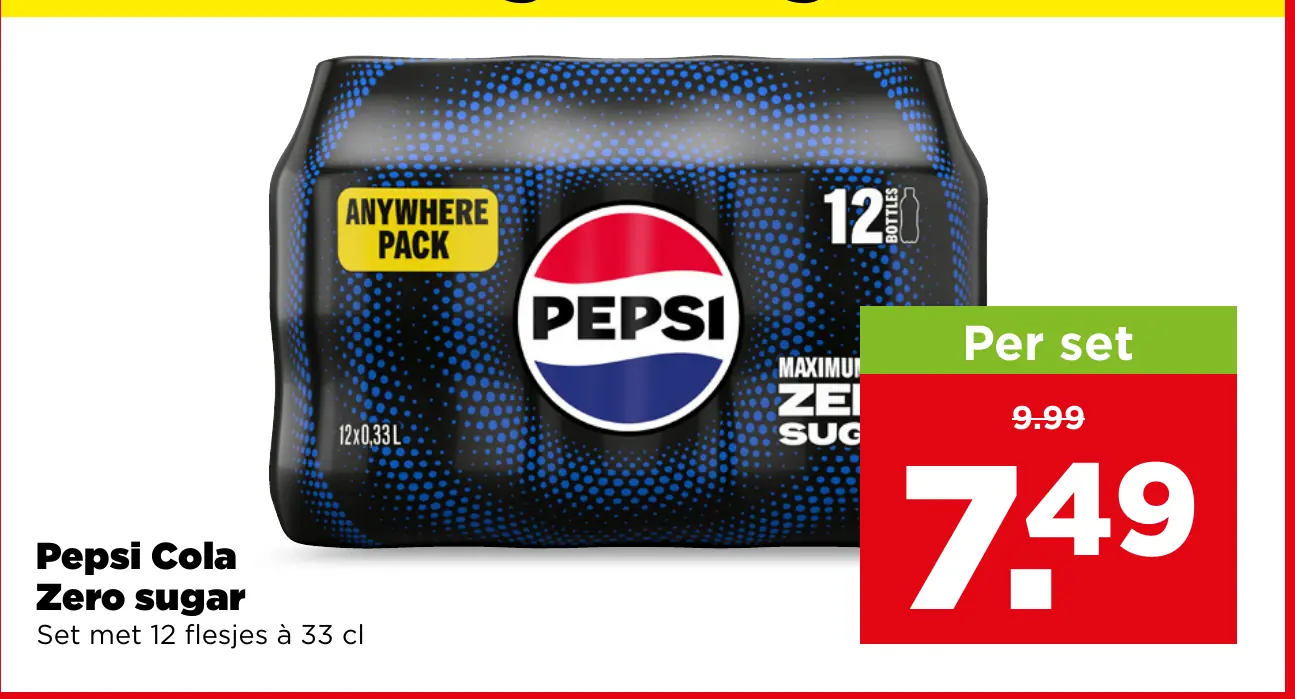 Pepsi Cola zero sugar