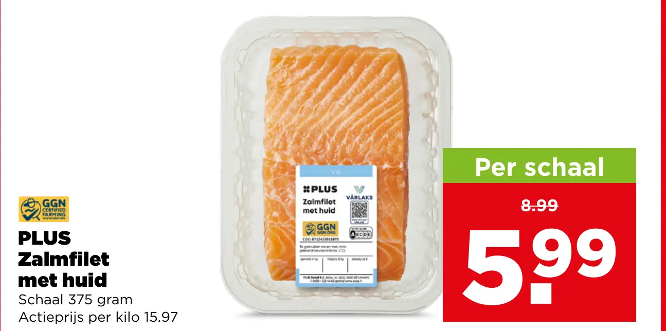 PLUS Zalmfilet met huid