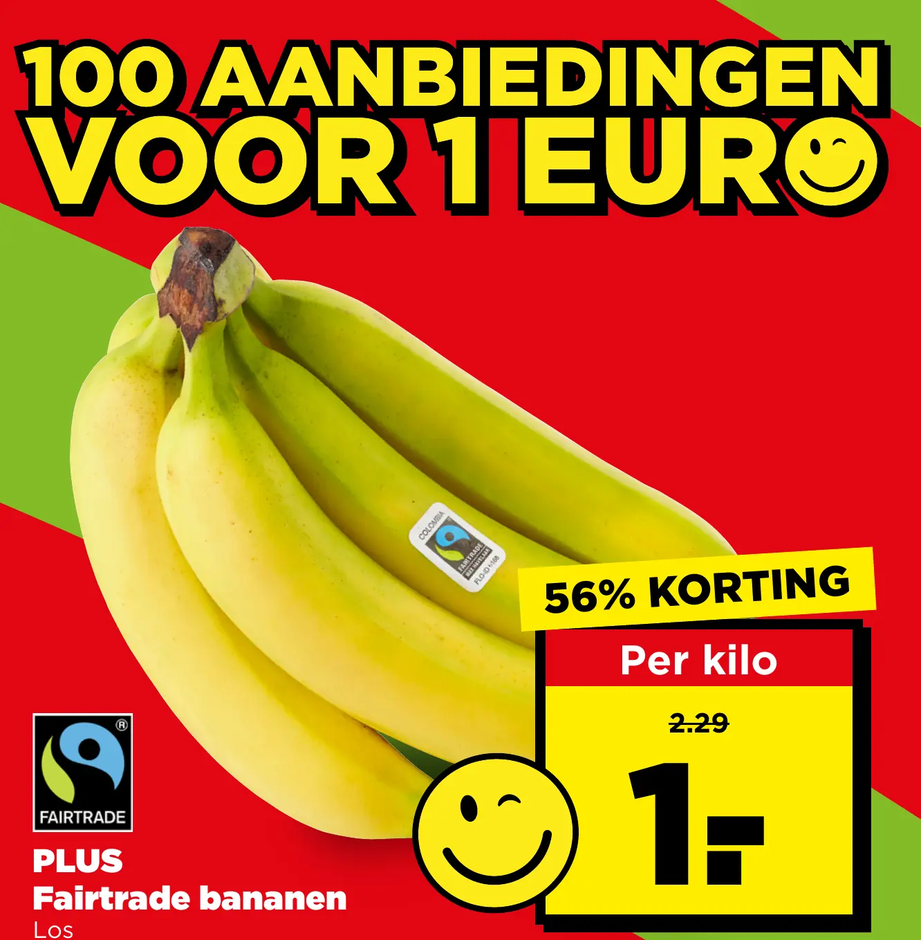 PLUS Fairtrade bananen