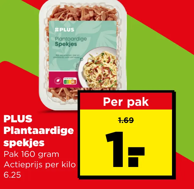 PLUS Plantaardige spekjes