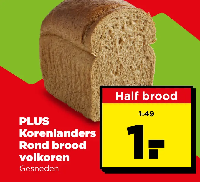 PLUS Korenlanders Rond brood volkoren