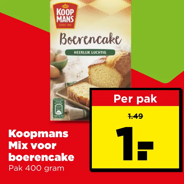 Koopmans Mix voor boerencake