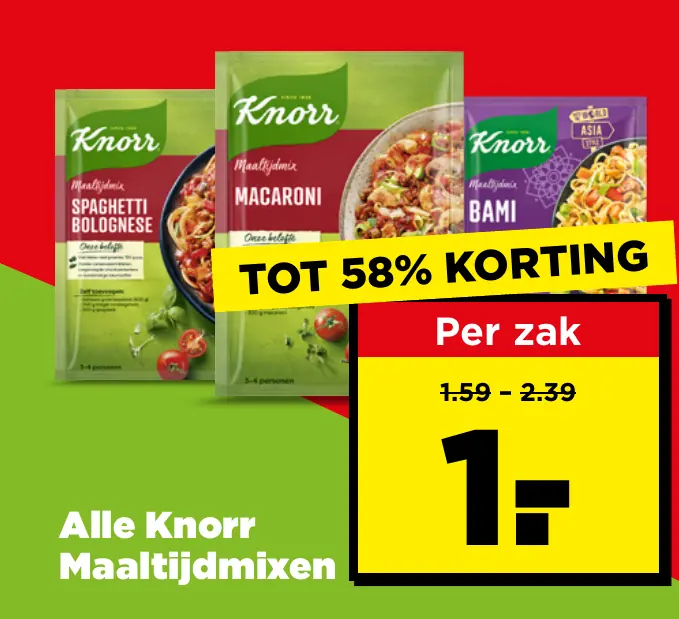 Alle Knorr Maaltijdmixen
