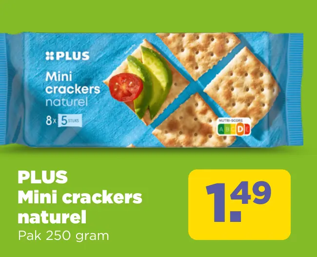 PLUS Mini crackers naturel
