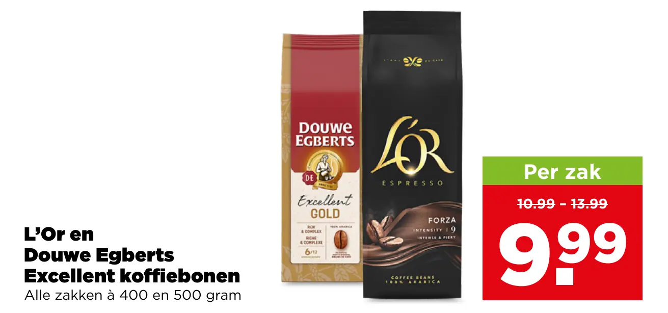 L'Or en Douwe Egberts Excellent koffiebonen