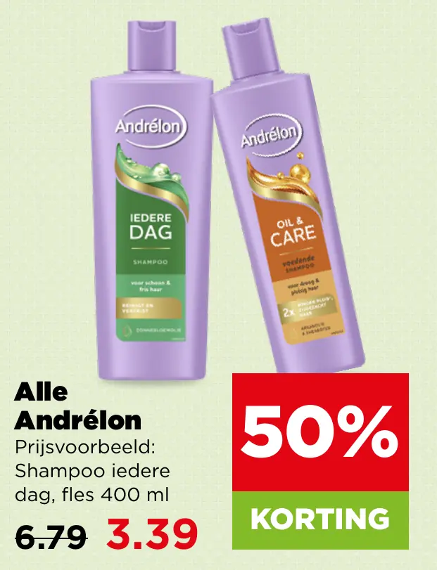 Alle Andrélon — 50% korting