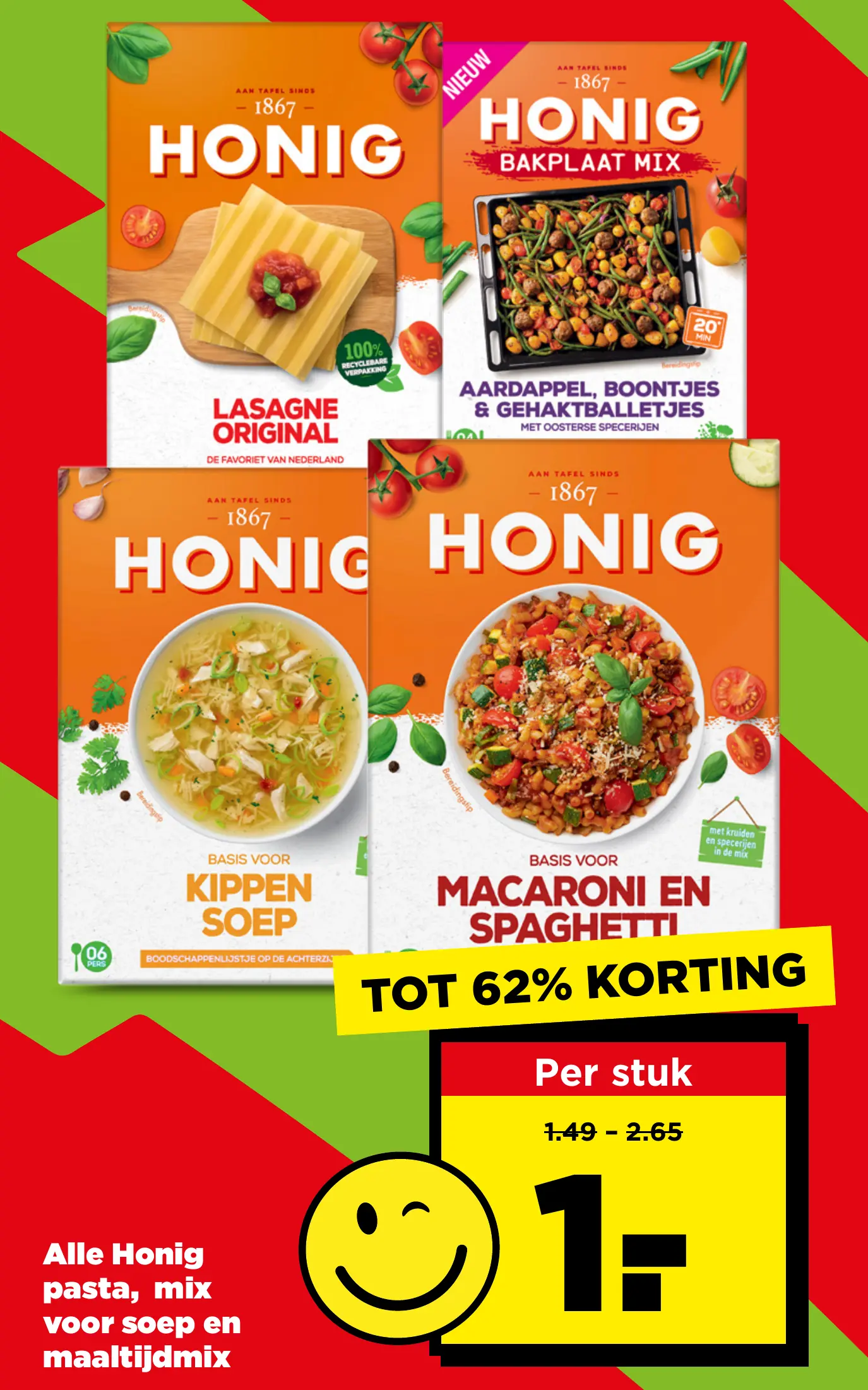 Alle Honig pasta, Mix voor soep en maaltijdmix