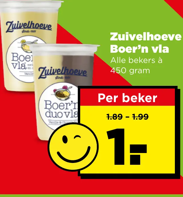 Zuivelhoeve Boer'n vla