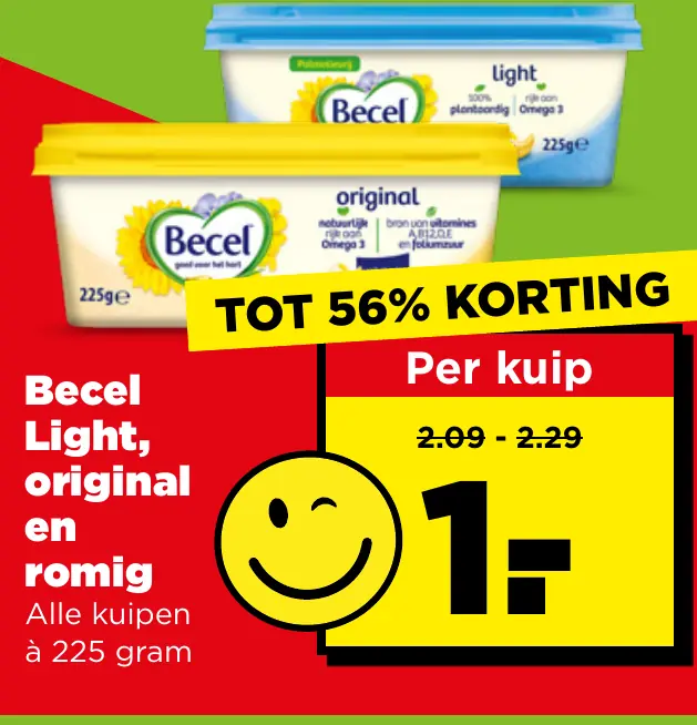 Becel Light, original en romig