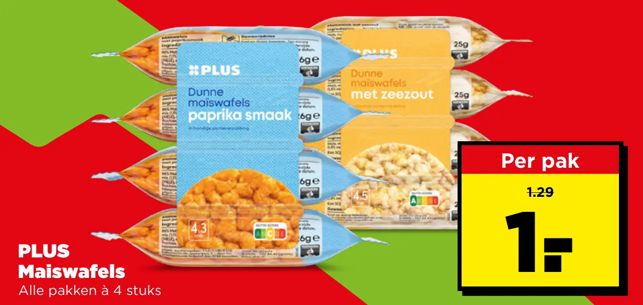 PLUS Maiswafels