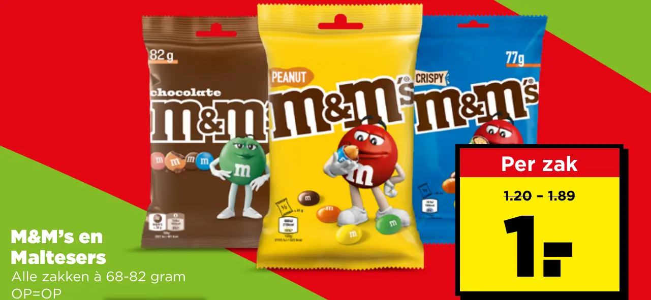 M&M's en Maltesers