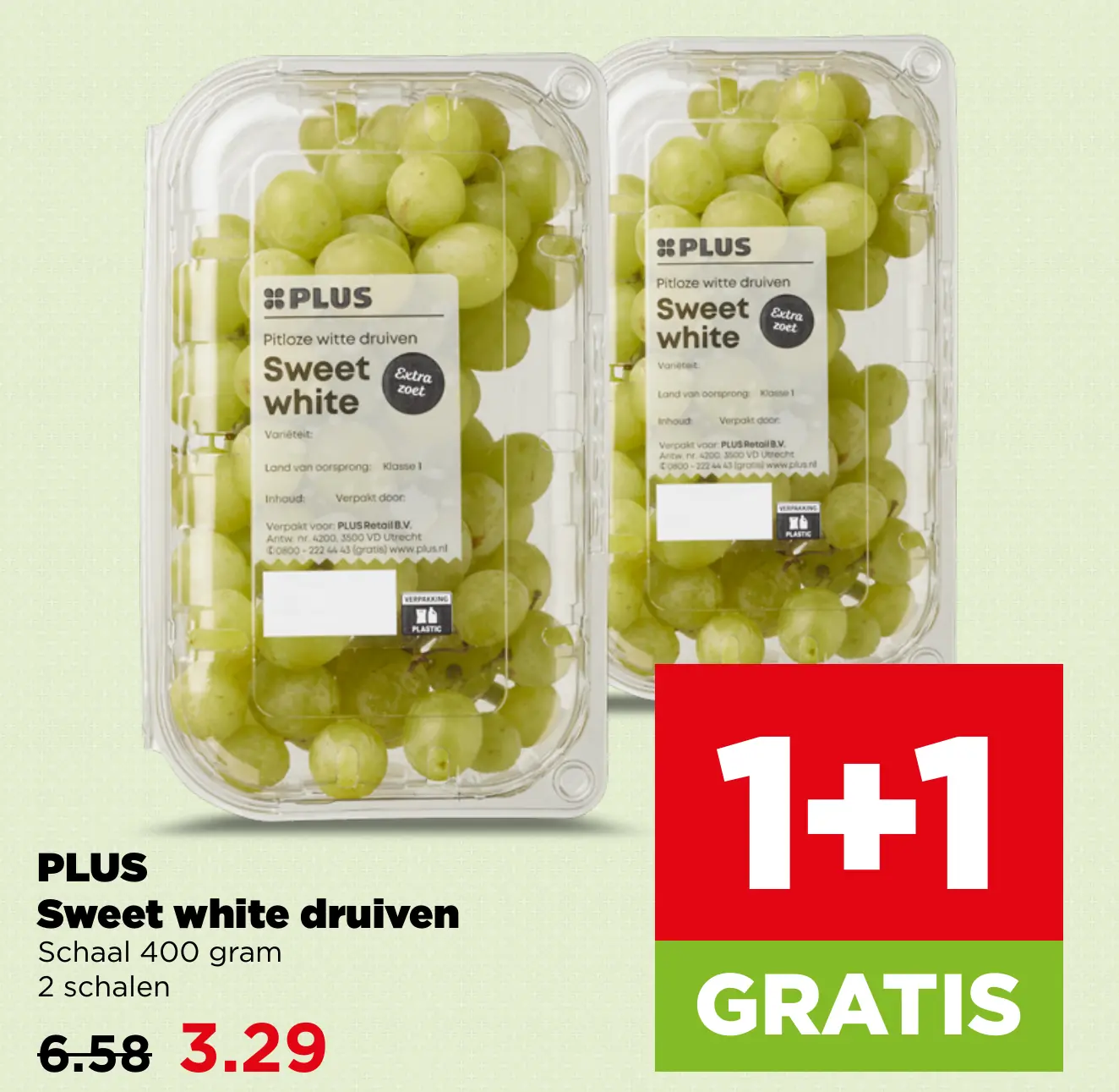 PLUS Sweet white druiven