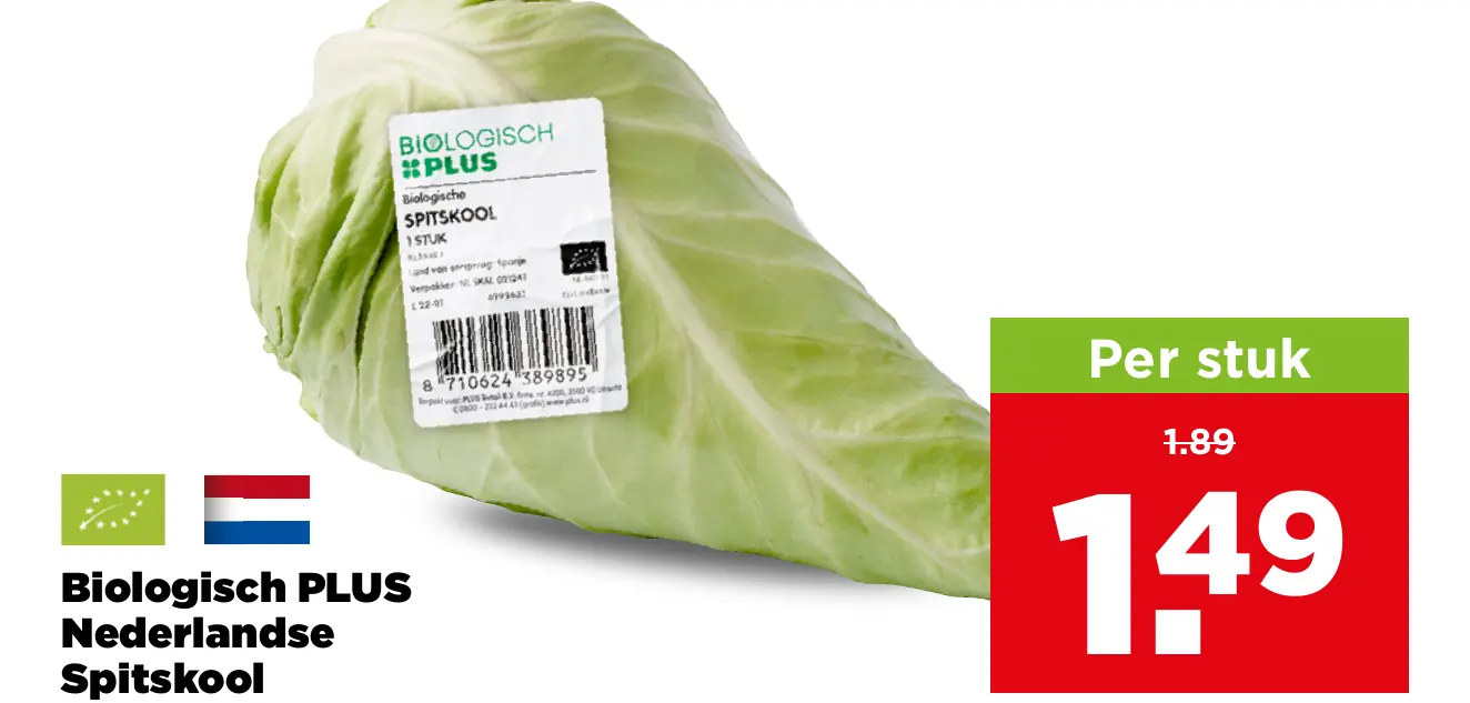 Biologisch PLUS Nederlandse Spitskool