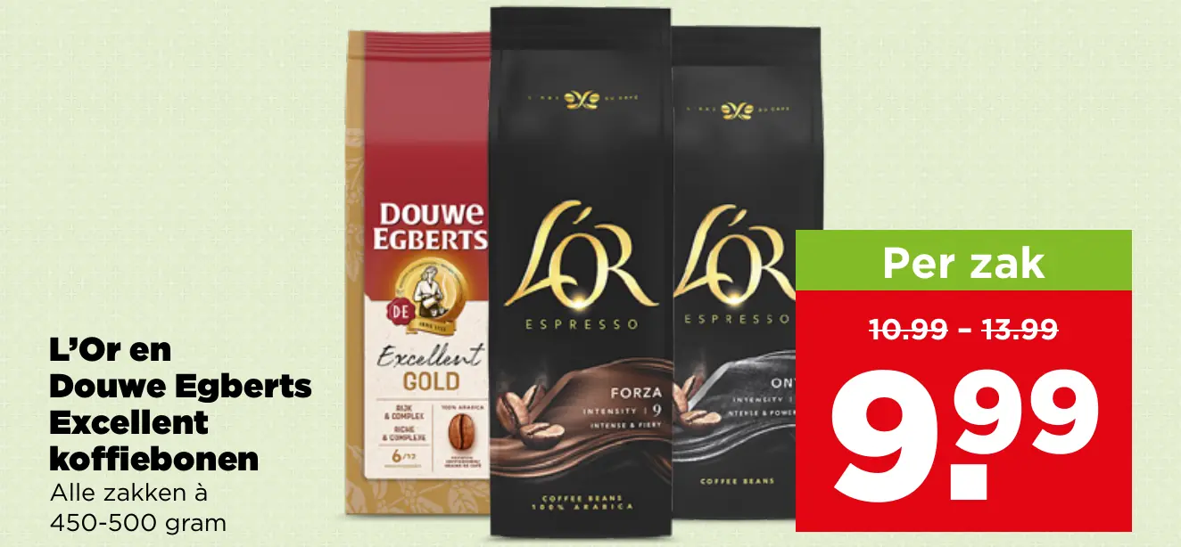 L'Or en Douwe Egberts Excellent koffiebonen