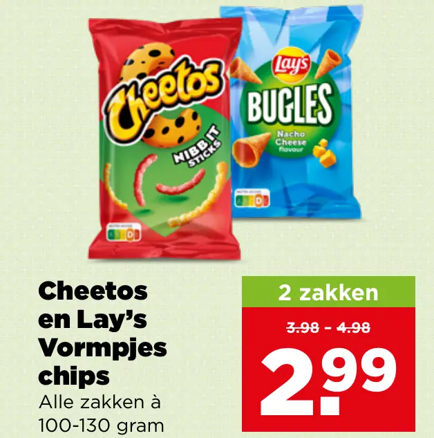 Cheetos en Lay's Vormpjes chips
