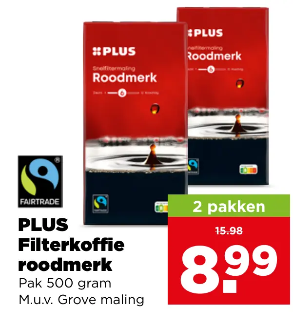 PLUS Filterkoffie roodmerk