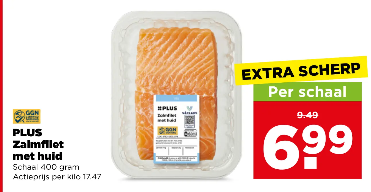 PLUS Zalmfilet met huid