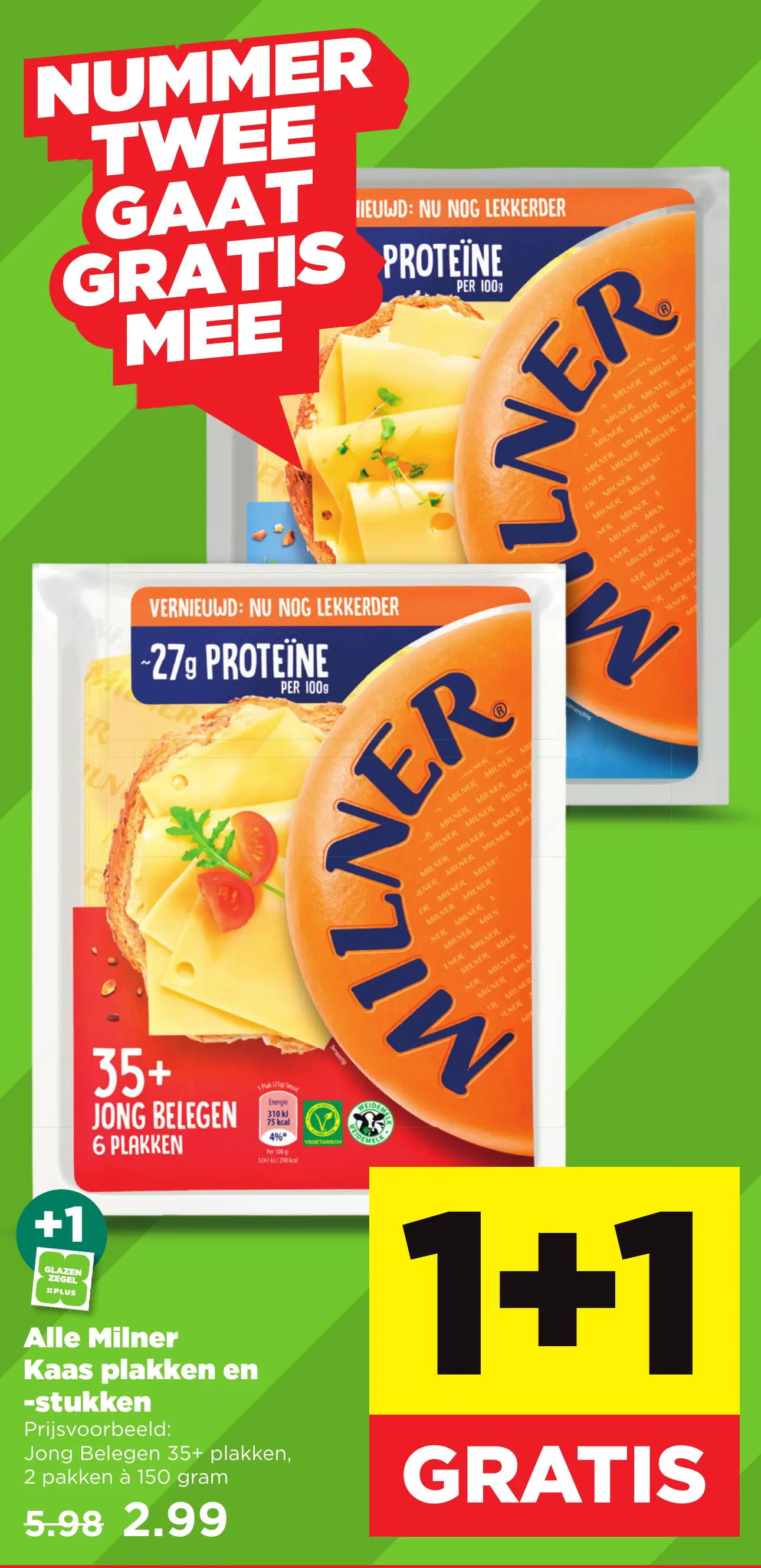 Alle Milner Kaas plakken en -stukken