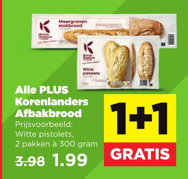Alle PLUS Korenlanders Afbakbrood